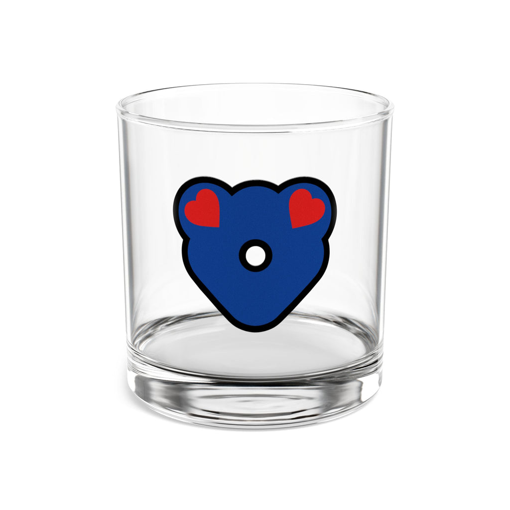 Love, Leather BearRocks Glass, 10oz