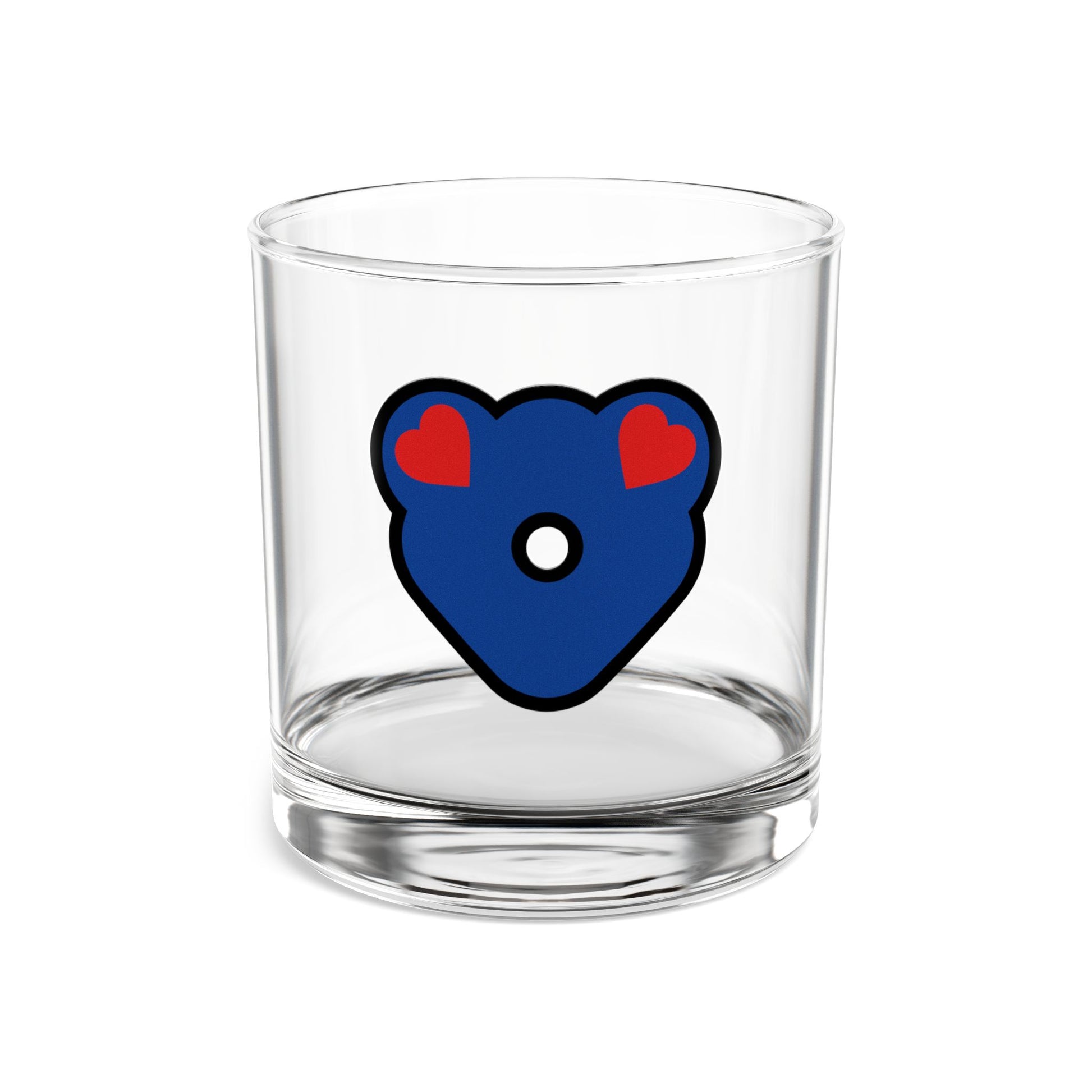 Love, Leather BearRocks Glass, 10oz